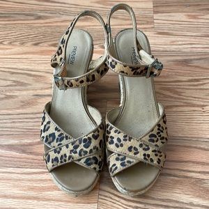 Leopard Wedge Sandal